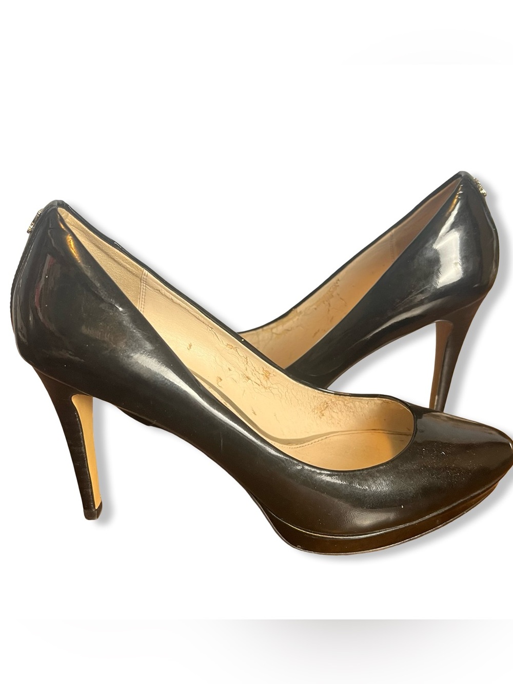 Coach Women’s Black Patent Leather‎ Pointed-Toe Stiletto Heels Size 8B